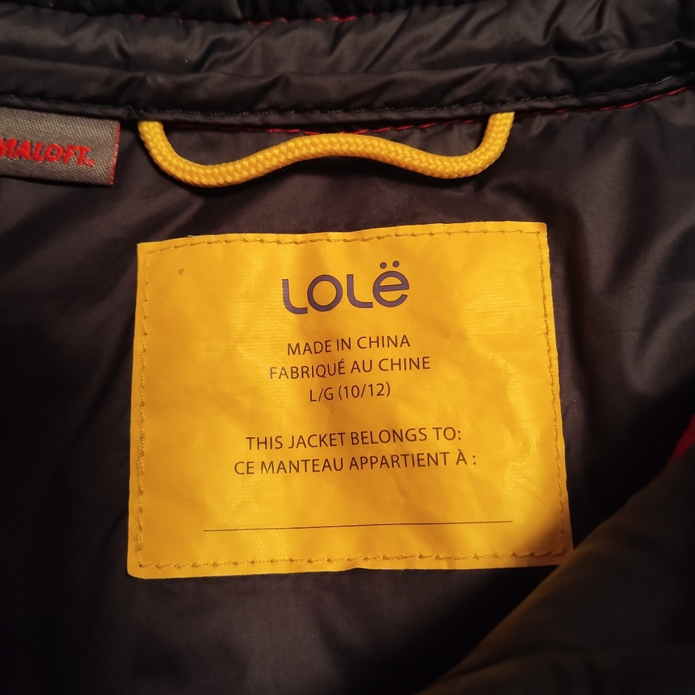 Lolë Girl's Red Light Puffer Spring Jacket - Picture 12 of 12